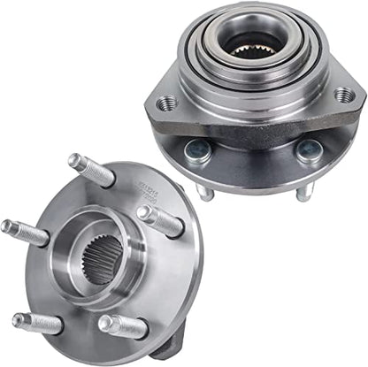 Detroit Axle - Front Right CV Axle Shaft + Wheel Hub & Bearing Replacement | for 2007 Pontiac G6 Non-ABS 4 Spd Automatic- 2pc Set - size: 2XW2900115/Pair