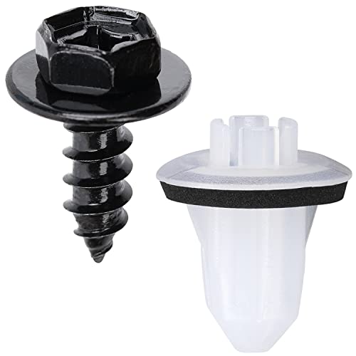 10Sets Bumper Cover & Tail Lamp Grommet with Screw Kit 90189-06235 for Toyota Avalon C-HR Camry Highlander Mirai Rav4 Yaris, Lexus CT is LC NX RC RX 2006-On