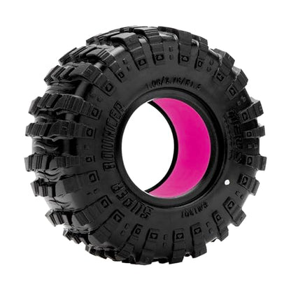 MEUS RACING 1.3" MS6 Super Bouncer Crawler Tires and Super Soft Silicone Rubber Inserts for TRX4M SCX24 FCX24 AX24 1/24 1/18 RC Crawler