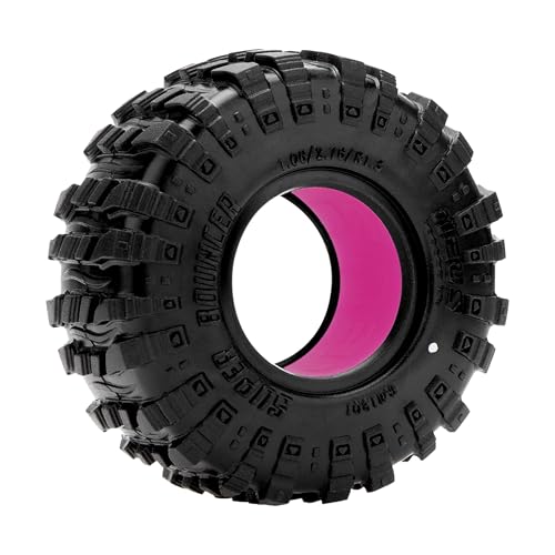MEUS RACING 1.3" MS6 Super Bouncer Crawler Tires and Super Soft Silicone Rubber Inserts for TRX4M SCX24 FCX24 AX24 1/24 1/18 RC Crawler