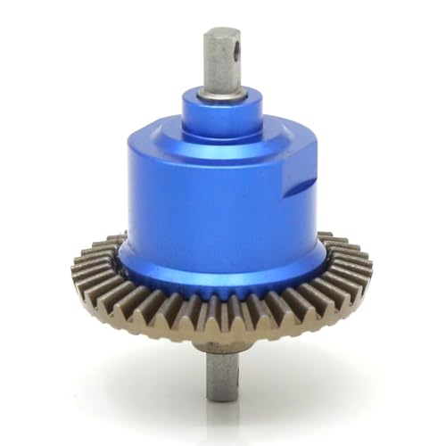 Metal Differential 37T Ring Gear #45 Steel Differential Carrier Aluminium Alloy for Traxxas Slash 4X4 Rustler 4X4 VXL Stampede 4X4 VXL Upgrade Parts (Dark Blue)