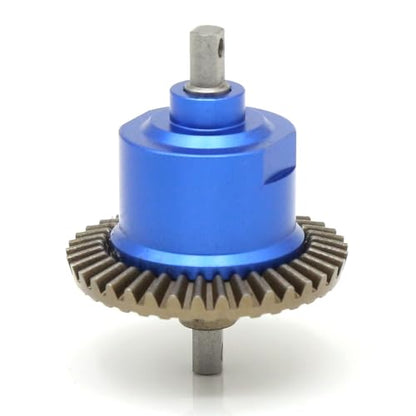 Metal Differential 37T Ring Gear #45 Steel Differential Carrier Aluminium Alloy for Traxxas Slash 4X4 Rustler 4X4 VXL Stampede 4X4 VXL Upgrade Parts (Dark Blue)