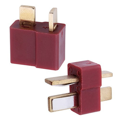 Hobbypark 10 Pairs T-Plug Connectors Male & Female Deans Style w/Shrink Tubing for RC LiPo Battery Pack ESC Electric Engine Motor Parts