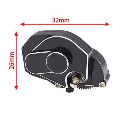 DKKY SCX24 Transmission Complete Gearbox for Axial SCX24 Bronco C10 JLU Gladiator Deadbolt 1/24 RC Crawler Upgrade Parts (Black) - color: Black