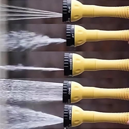 Car Wash Brush with Long Handle,Auto Rotating Car Wash Brush Cleaning Kit 360° Spin Car Mop with Pressure Washer Gun and Hose Nozzle for Cars RV Truck Yards Gardens etc