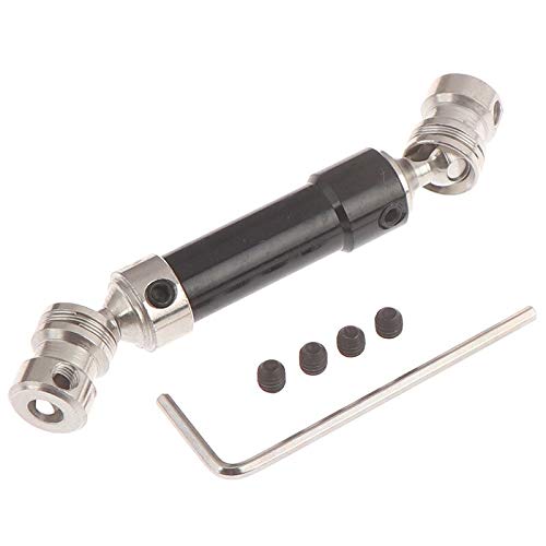 Replacement Part For 1 Set Metal Rear Drive Shaft CVD For 12428 12423 1/12 RC Car Crawler Short Course Truck 100% Brand - (Color: BLACK) - color: BLACK