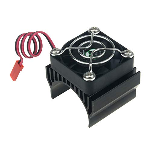 1/8 RC Motor Heatsink Cooling Fan 40mm Aluminum Heat Sink for 1:8 Truck Buggy Crawler RC Car 540 550 Elektric Motor