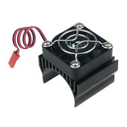 1/8 RC Motor Heatsink Cooling Fan 40mm Aluminum Heat Sink for 1:8 Truck Buggy Crawler RC Car 540 550 Elektric Motor