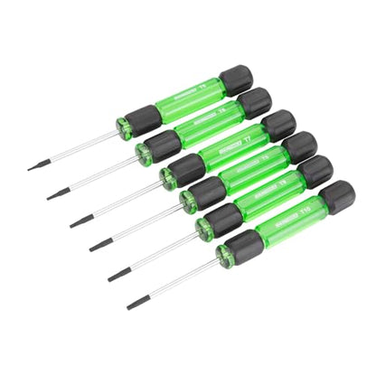 OEMTOOLS 22559 6 Piece Precision Torx Screwdriver Set, Mini Screwdriver Set for Electronics and Small Fasteners in Tight Spaces, Magnetic T5–T10 Torx Drivers, Chrome Vanadium Steel - style: Star Head
