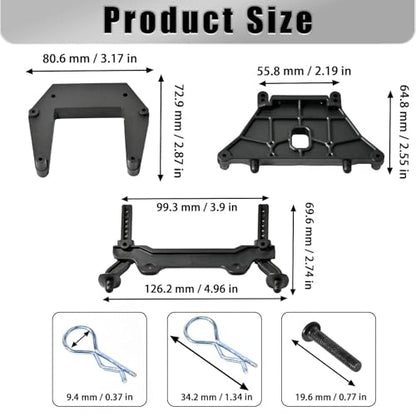 Shock Tower Front Rear Body Mounts with Body Posts Set Nylon Part for 1/10 Traxxas Drag Slash C10 F-150 Mustang Bandit Big Foot Rustler 2WD XL VXL Replace 3639 9418 3619