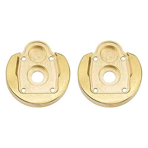 2Pcs ShareGoo Brass Portal Knuckle Steering Portal Axle Cap Drive Housing Compatible with Axial SCX10-III AXI03007 Capra 1.9 UTB AXI03004 1/10 RC Crawler Car