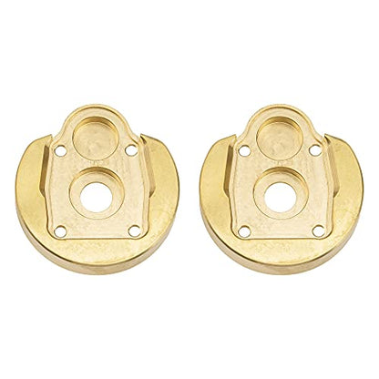 2Pcs ShareGoo Brass Portal Knuckle Steering Portal Axle Cap Drive Housing Compatible with Axial SCX10-III AXI03007 Capra 1.9 UTB AXI03004 1/10 RC Crawler Car
