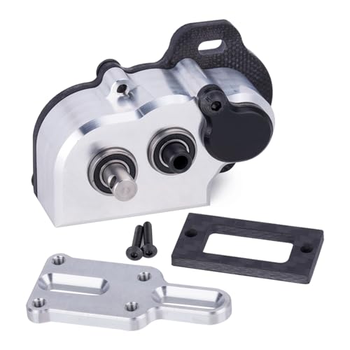 Ultralight LCG Transmission Tiny Gearbox with Slidable Shim for Portal Axle 1/10 RC Crawler LCG Chassis Capra F9 AR45 Axle (Silver)