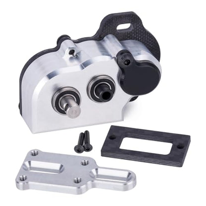Ultralight LCG Transmission Tiny Gearbox with Slidable Shim for Portal Axle 1/10 RC Crawler LCG Chassis Capra F9 AR45 Axle (Silver)