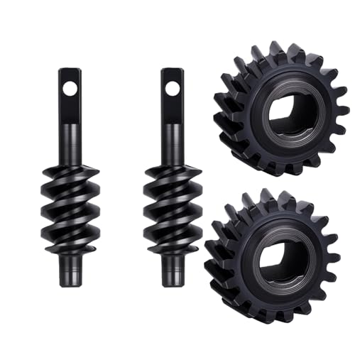 2PCS SCX30 Differential Worm Gear Set,Steel Differential Gears 12T 13T 14T 16T 18T for 1/30 Axial SCX30 RC Crawler Upgrades (18T) - style: 18T