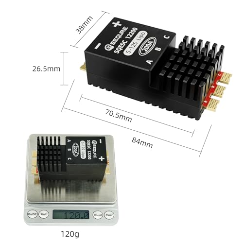 SEQURE 200A Brushless ESC 5-12S for RC Car Boat Crawler AM32