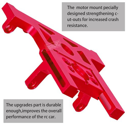 Aluminum Bearing Motor Mount Upgrades Part for 1/10 Slash 4x4 4WD Lcg.Red - color: Red(for 1/10)