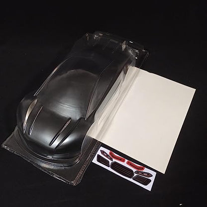 SANTAIZI 1/10 RC Body Clear LEXAN PC Shell Width 190mm for Drift Onroad Touring Cars Competition Level Racing （0.5mm Thick Version 0413）