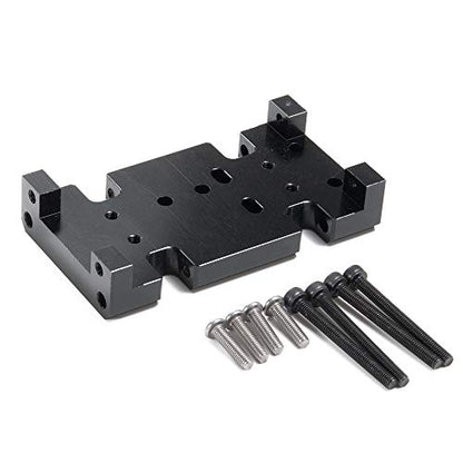 Metal Transmission Gearbox Center Skid Plate Upgrade Parts | For 1/10 Axial SCX10 D90 D110 TF2, RC Crawler Car
