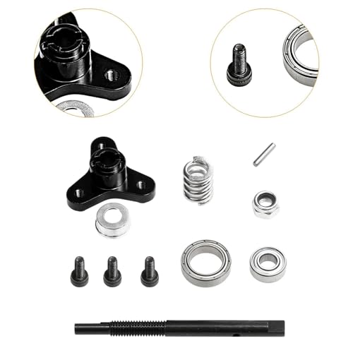 RC Car Clutch Combination Clutch Assembly Replacement Hobby Model 1/10 Clutches Combo Clutches Bell Set for 2WD, Black - color: Black