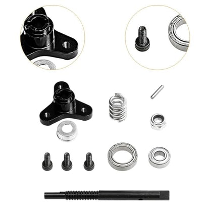 RC Car Clutch Combination Clutch Assembly Replacement Hobby Model 1/10 Clutches Combo Clutches Bell Set for 2WD, Black - color: Black