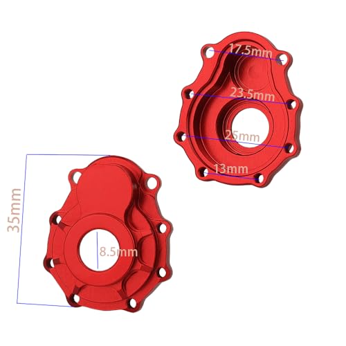 Metal Aluminum Front Rear Portal Axle Housing for 1/10 RC Crawler TRX6 TRX-4 Bronco Defender Upgrade (Outer Cover)