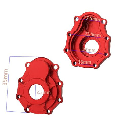 Metal Aluminum Front Rear Portal Axle Housing for 1/10 RC Crawler TRX6 TRX-4 Bronco Defender Upgrade (Outer Cover)