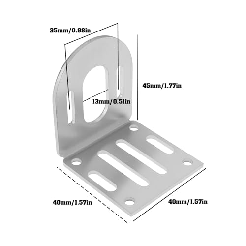 ECSiNG Motor Mounting Bracket Stainless Steel Suitable for RC Boat Car 540 550 Motor