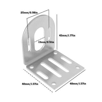 ECSiNG Motor Mounting Bracket Stainless Steel Suitable for RC Boat Car 540 550 Motor