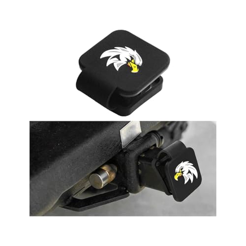2" Trailer Hitch Cover, Silicone Eagle Square Hitch Cap Tube Plug Insert for 2 Inch Receivers, Trailer Exterior Tow Receiver Tube Plug Cap, Universal for Truck Sedan ATV - color: Eagle