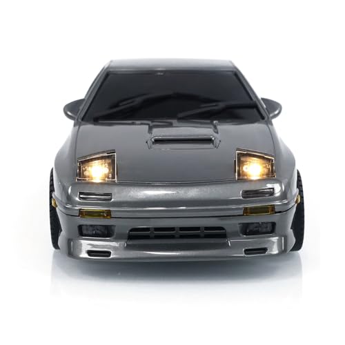 1:18 RX7 RWD RC Drift Car LDRC LD1802 Radio Control Racing Vehicles Gyroscope Hobby Grade Model for Birthday Gift - color: Gray
