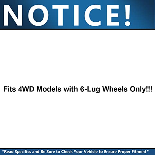 Detroit Axle - 4WD 2 Front CV Axle Shafts for 99-06 Chevy Silverado 1500 | GMC Sierra 2000-2006 Suburban Yukon XL Avalanche 1500, K1500 K2500 Pickup Suburban Tahoe Blazer Escalade ESV EXT 6 Lugs - size: 118_AX x2V3/Pair