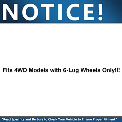 Detroit Axle - 4WD 2 Front CV Axle Shafts for 99-06 Chevy Silverado 1500 | GMC Sierra 2000-2006 Suburban Yukon XL Avalanche 1500, K1500 K2500 Pickup Suburban Tahoe Blazer Escalade ESV EXT 6 Lugs - size: 118_AX x2V3/Pair