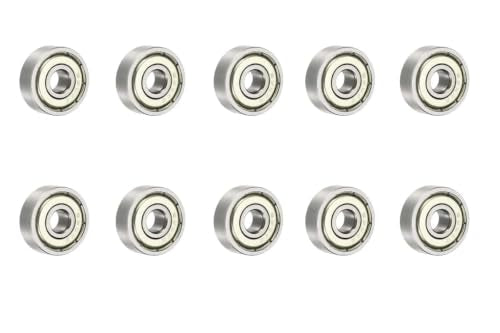 10-Pack 626-ZZ Double Rubber Sealed deep Groove Ball Bearings, 6MMx19MMx6MM, pre-Lubricated, Stable Performance, and Cost-Effective Ball Bearings - size: 626ZZ