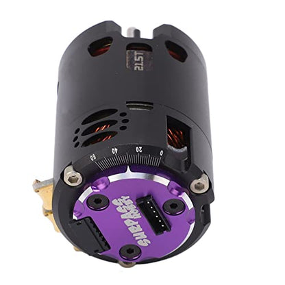 Changor 21.5T Sensored Brushless Motor Reliable Performance Upgrade for 1/10 1/12 RC Cars Black Purple Aluminum