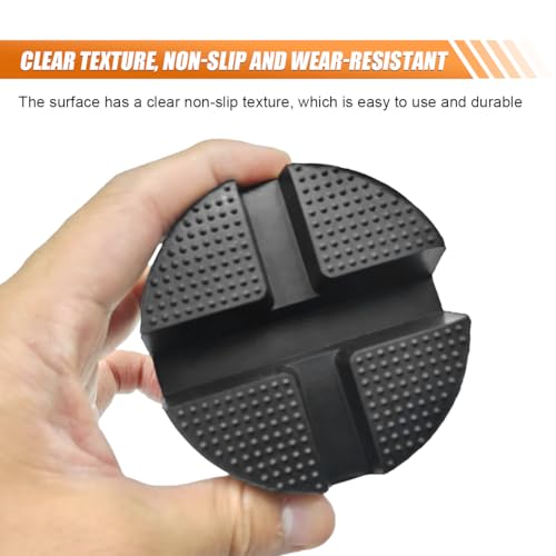 Rubber Cross Slotted Jack Adapter, Disk Frame Rail Protector, Anti Slip Pinch Weld Side Support Block, Car Lift Jack Puck Pad, Universal Vehicle Repair Tool (4PCS) - size: 4PCS