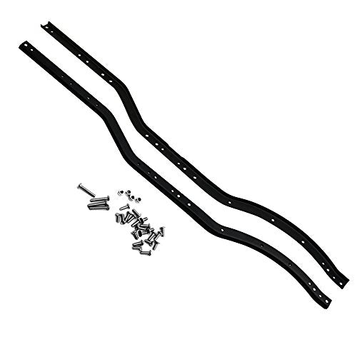 2PCS Stainless Steels RC Frame Rails Chassis Frame Beam | For 1/10 Axial SCX10, RC Crawler Car, Upgrade Parts