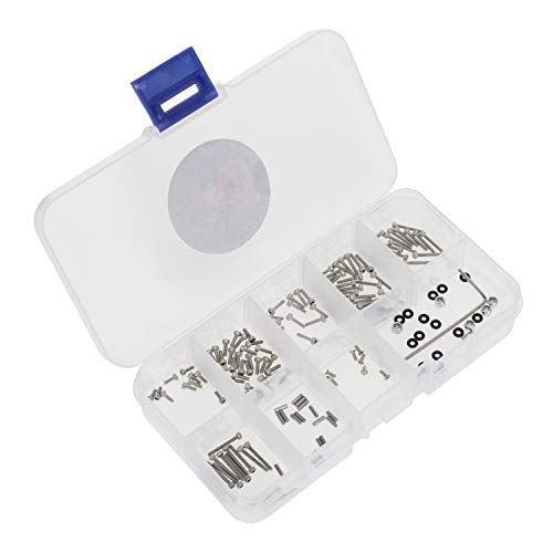 MEUS Racing Stainless Steel Full Car Screws Screw Box Set for Axial SCX24 90081 Model Car Accessories