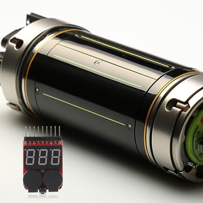 NOLITOY 1-8s Lipo Battery Voltage Tester with LED Display Low Voltage Buzzer Alarm for Rc Hobbyists and Electronics Battery Monitor Tool