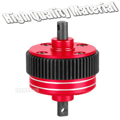 Complete Differential Assembly Upgrades Part for 1/10 Drag Slash C10 F0rd Mustang,(is Ready-toinstall in Any Magnum 272R Transmission) RC Steel Complete Diff Gear,Replace #9480,Red - color: Red - (Complete Differential Assembly)