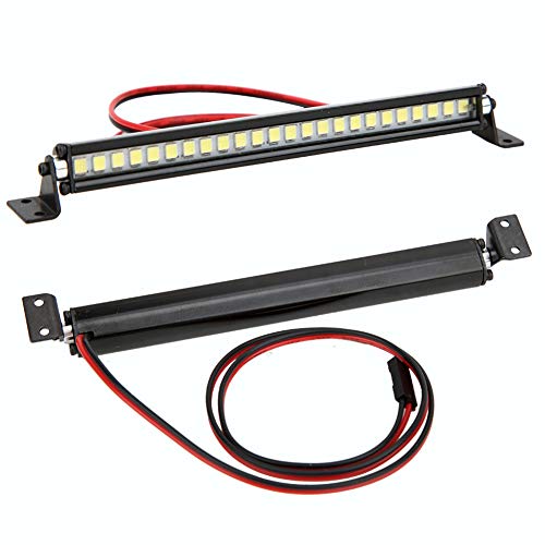 FILFEEL 24 LED Roof Lights Bar Decoration RC Accessory for Scx10 1/10 Car, Making Your car More Attractive, Cool Even in Dark Environment with 24pcs Light Chips, Perfect for Easy