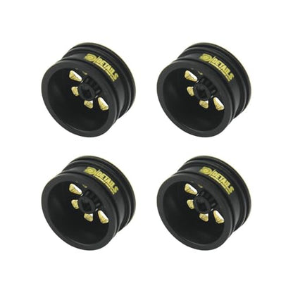 Brass 0.7" Wheel and Brass/Offset and 0.7‘’ Wheel Tire with Foam for SCX30 Cars Upgrade Parts 4pcs/Set (Brass 0.7" Wheel) - color: Brass 0.7" Wheel