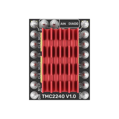BIGTREETECH TMC2240 V1.0 Stepper Motor Driver Ultra-Silent Driver with Heatsink Up to 36V Support High-Speed Printing For Manta M8P/M5P/M4P, Octopus, Octopus Pro, SKR 3 EZ, SKR 3 Control Board (2 PCS) - style: TMC2240*2
