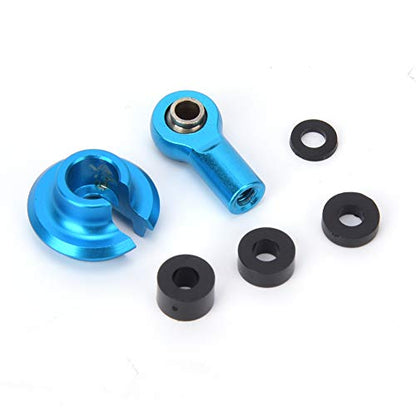 CNC Precision Machined Link Rod End Ball Joint Set for 1/10 ECX 2WD RC Car, Durable Accessories (Blue ECX1038B)