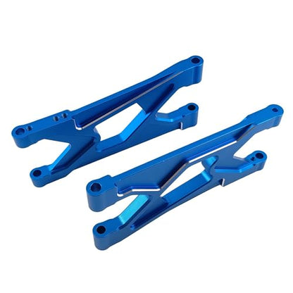 Aluminum Rear Lower Suspension Arms for ARRMA 1/10 Gorgon 2WD (Blue) | 4X2,Monster Truck,ARA330751,CNC Machined,Swing Arms,Heavy Duty,High Strength,Precision Fit,Wear Resistant,RC Upgrade - color: Blue