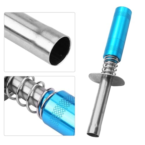 1/8 RC Car Glow Plug Igniter Starter 1/10 Nitro Engine Start Tool Support AA Batteries Power Compatible with 1:8 1:10 Scale Crawler Buggy Monster Truck Car Boat Plane Traxxas Tamiya Blue
