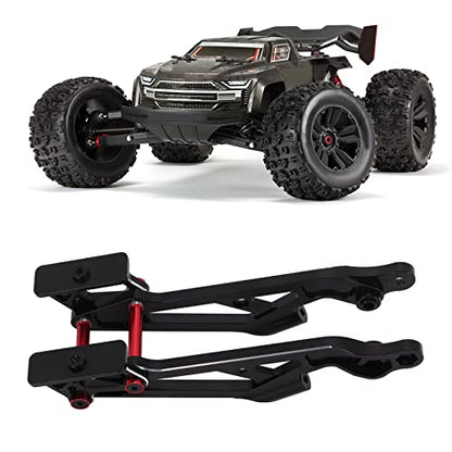 Metal Rear Wing Mount Set, 1/8 Aluminum Alloy Remote Control Car Upgrade Mount Accessory (2) - size: 2