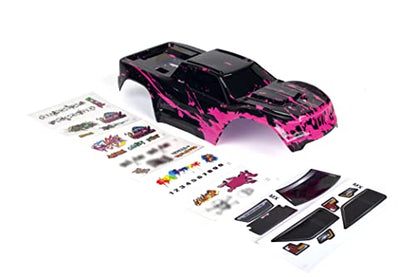 Custom Body Muddy Hot Pink Style Compatible for V1 Traxxas Maxx 1/10 4X4 4WD Truck Shell Cover(Truck not Included) MX-MHP-01