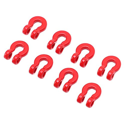 VGEBY RC Crawler Tow Hook, Durable Metal 8PCS Front Rear Bumper Shackle for Off-Road Crawling RC Enthusiasts and 1/24 Scale Model Upgrades
