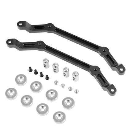 Magnetic Body Post Conversion & Lift Kit Set for 1/12 RC Crawler - Adjustable Height, Strong Magnets for MN128 MN86 G500 Upgrade (46g) (Black) - color: Black